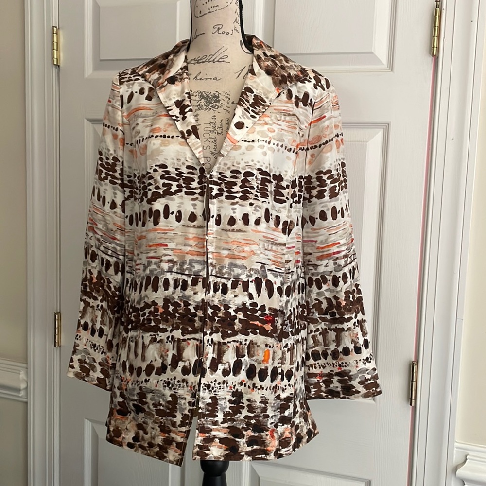 Chico’s 100% silk blazer